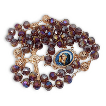 Cargar imagen en el visor de la galería, Rosario De Cristal 7 Dolores Medalla De Maria
