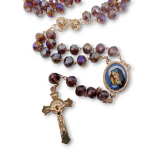 Cargar imagen en el visor de la galería, Rosario De Cristal 7 Dolores Medalla De Maria

