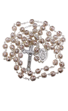 Cargar imagen en el visor de la galería, Rosario vidrio con capuchón
