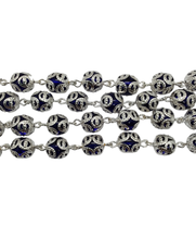 Cargar imagen en el visor de la galería, Rosario vidrio con capuchón
