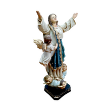 Cargar imagen en el visor de la galería, Virgen de la Asunción decorada con pedreria
