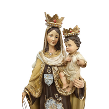 Cargar imagen en el visor de la galería, Virgen Del Carmen Decorado Artesanal  Con Pedreria
