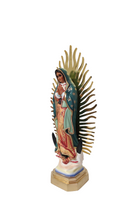 Cargar imagen en el visor de la galería, VIRGEN DE GUADALUPE RESINA / 20 CM
