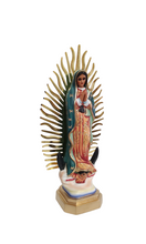 Cargar imagen en el visor de la galería, VIRGEN DE GUADALUPE RESINA / 20 CM
