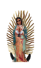 Cargar imagen en el visor de la galería, VIRGEN DE GUADALUPE RESINA / 20 CM
