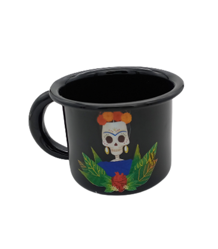 Taza de peltre Catrina