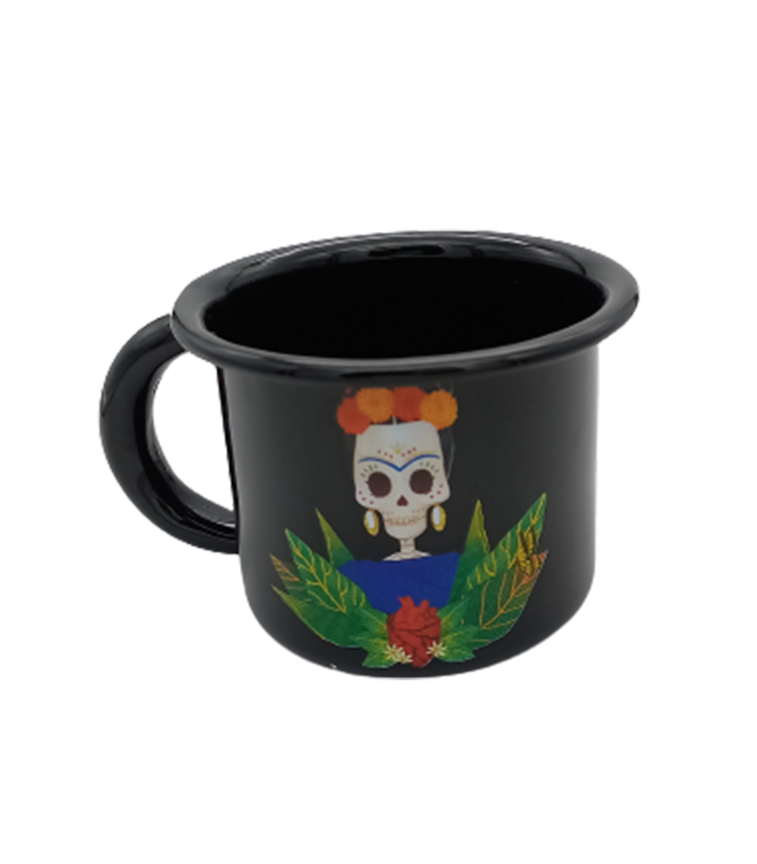 Taza de peltre Catrina