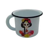 Cargar imagen en el visor de la galería, Taza de peltre Catrina
