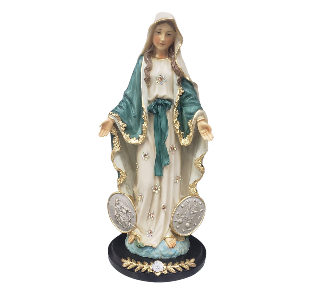 Virgen Milagrosa Con Piedras