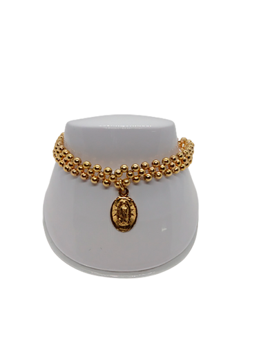 Pulsera petatillo con medalla | Virgen de Guadalupe