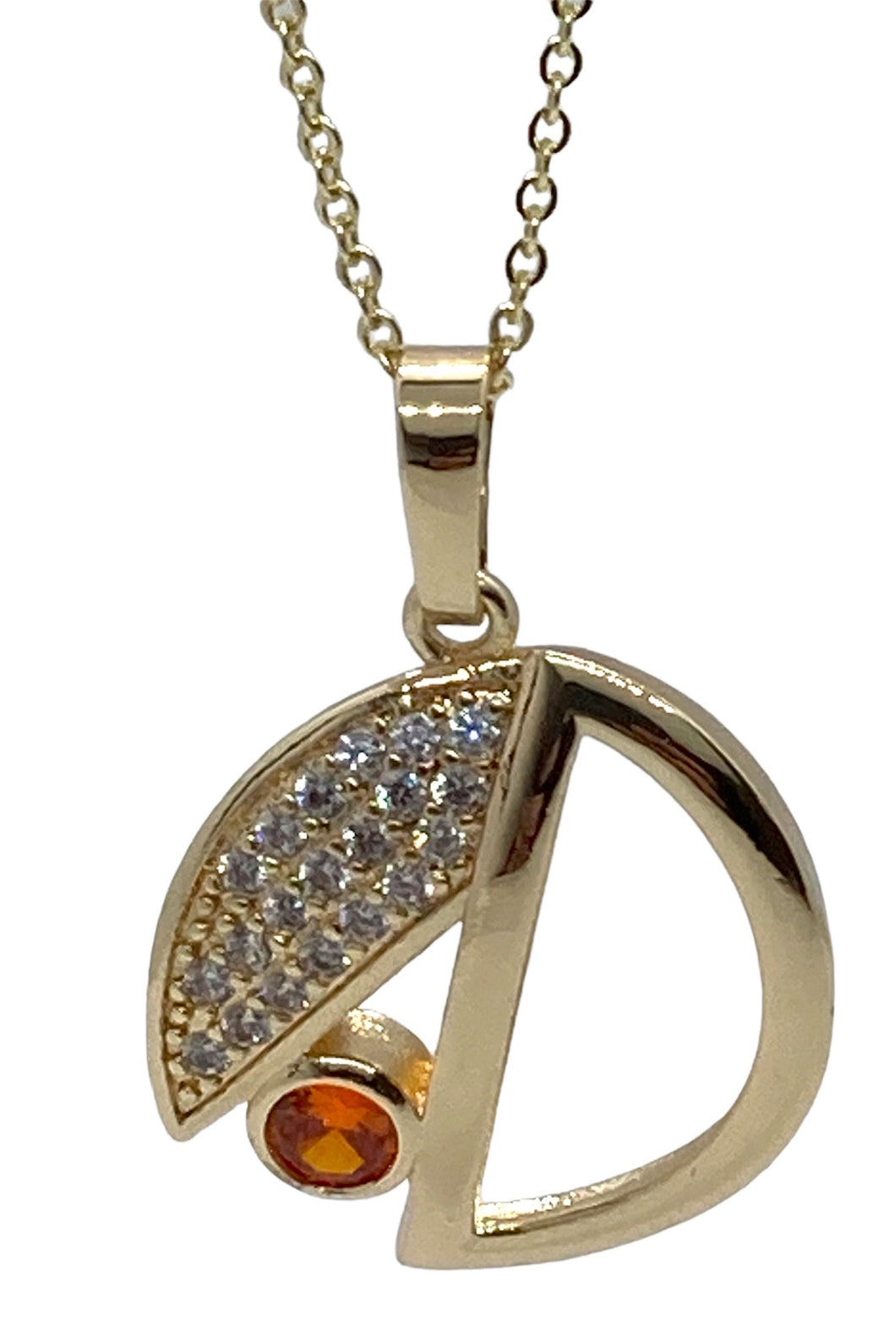 Dije Y Aretes De Chapa De Oro 18k Con Bisutería