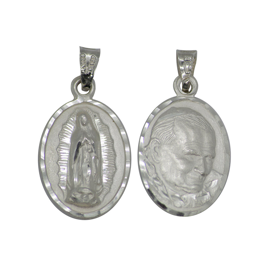 Medalla Escapulario Virgen de Guadalupe Y Juan Pablo II