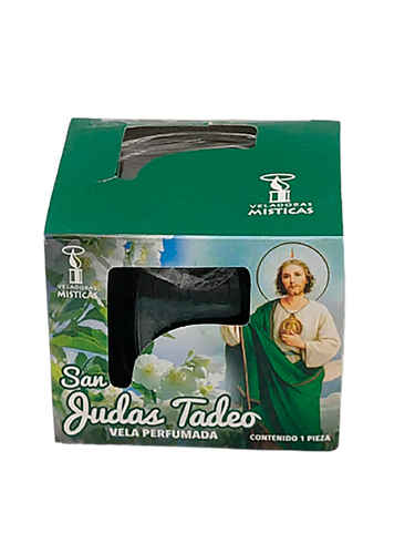 Veladora perfumada San Judas y Virgen de Guadalupe