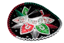 Cargar imagen en el visor de la galería, Sombrero tricolor bordado
