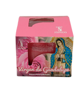 Cargar imagen en el visor de la galería, Veladora perfumada San Judas y Virgen de Guadalupe
