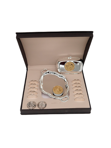 Set de Arras matrimoniales con monedas San Benito | Plata .925