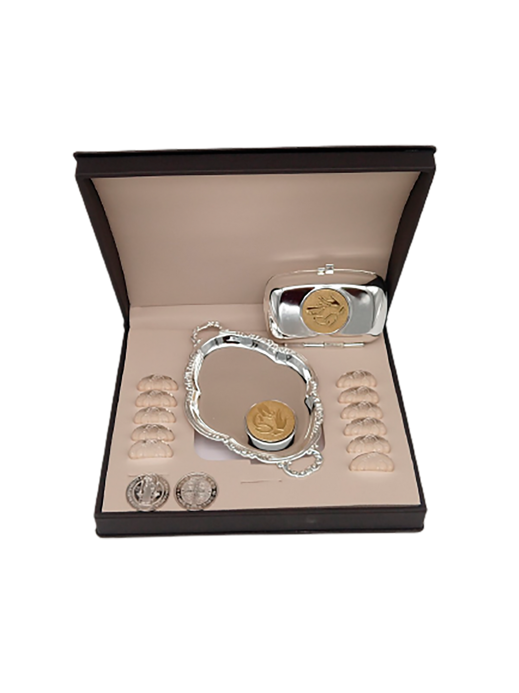 Set de Arras matrimoniales con monedas San Benito | Plata .925