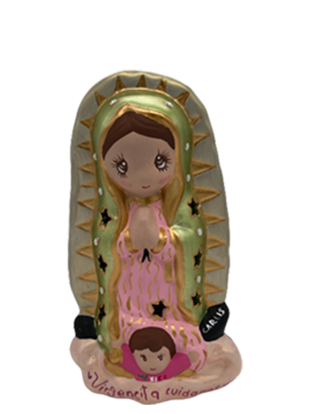 Lampara Virgencita Plis   ( Cerámica )
