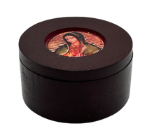 Cargar imagen en el visor de la galería, Estuche de Madera Virgen de Guadalupe
