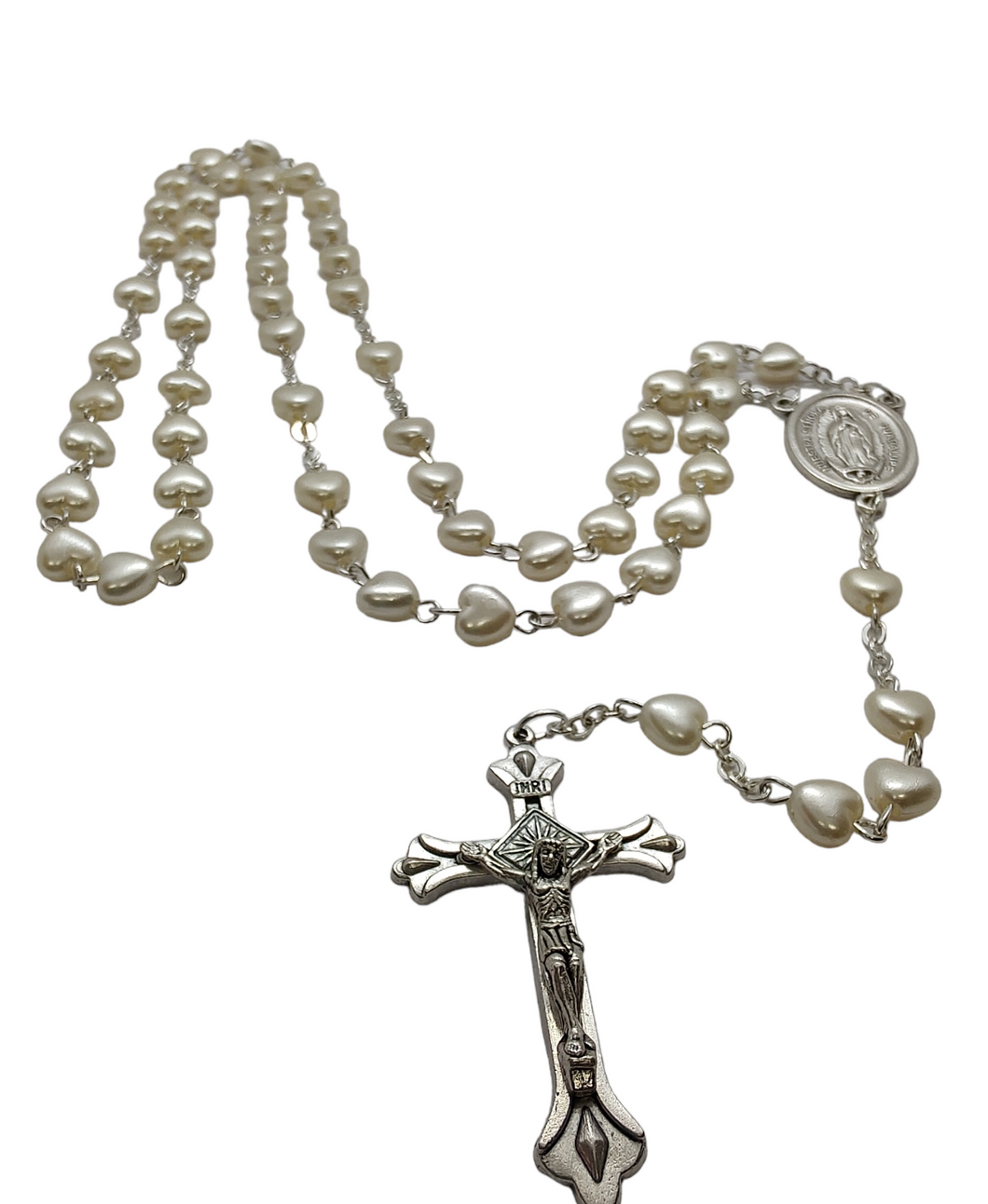 Rosario perla de corazón