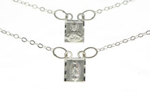 Cargar imagen en el visor de la galería, Escapulario Plata Virgen de Guadalupe, Sagrado Corazón de Jesús y Virgen del Carmen
