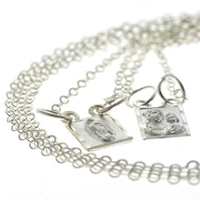 Cargar imagen en el visor de la galería, Escapulario Plata Virgen de Guadalupe, Sagrado Corazón de Jesús y Virgen del Carmen
