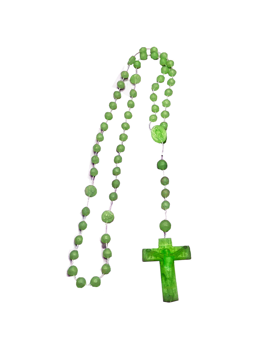 Rosario Fosforente  De Plástico (paquete 10 piezas)